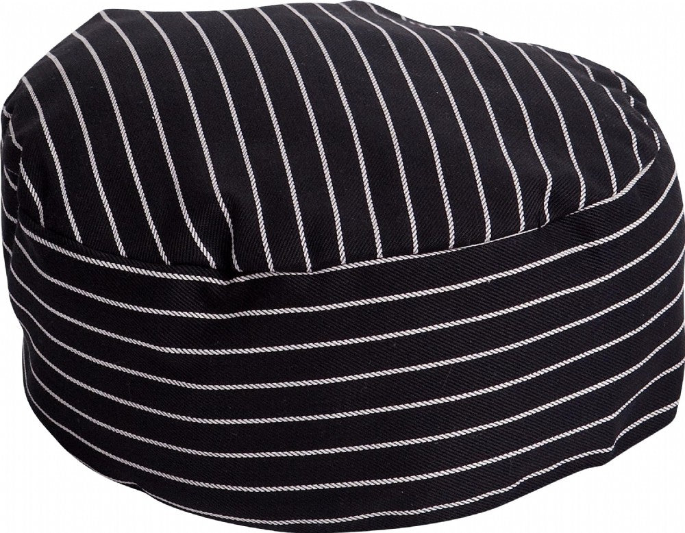 Black & White Pin Stripe Chef Hat | Global Chef